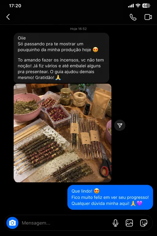 Depoimento de aluno